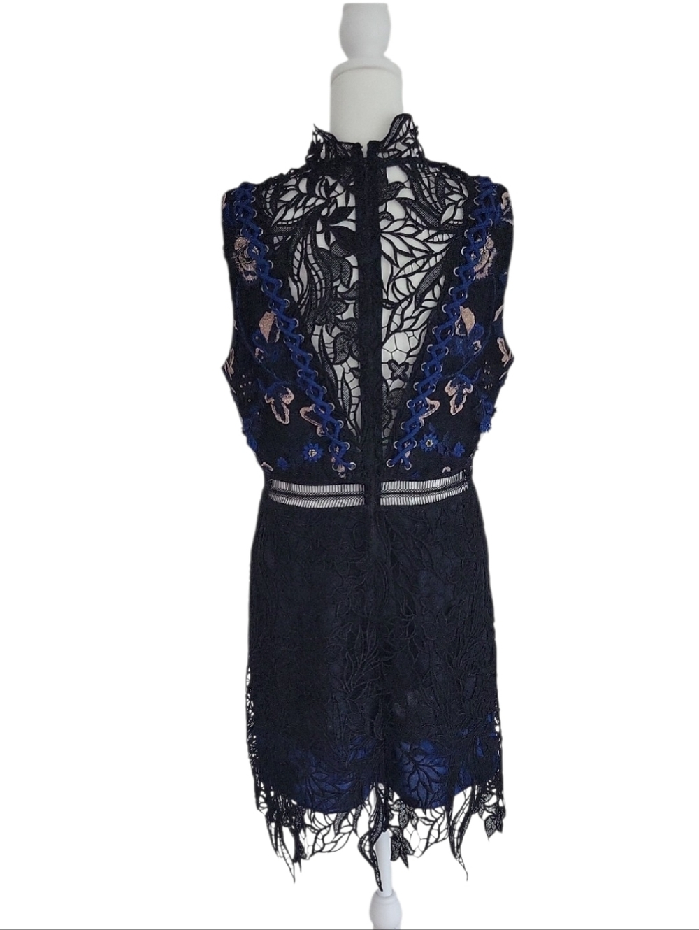 Self-Portrait Clementine  Black Lace Dress Size 8 - Picture 11 of 16